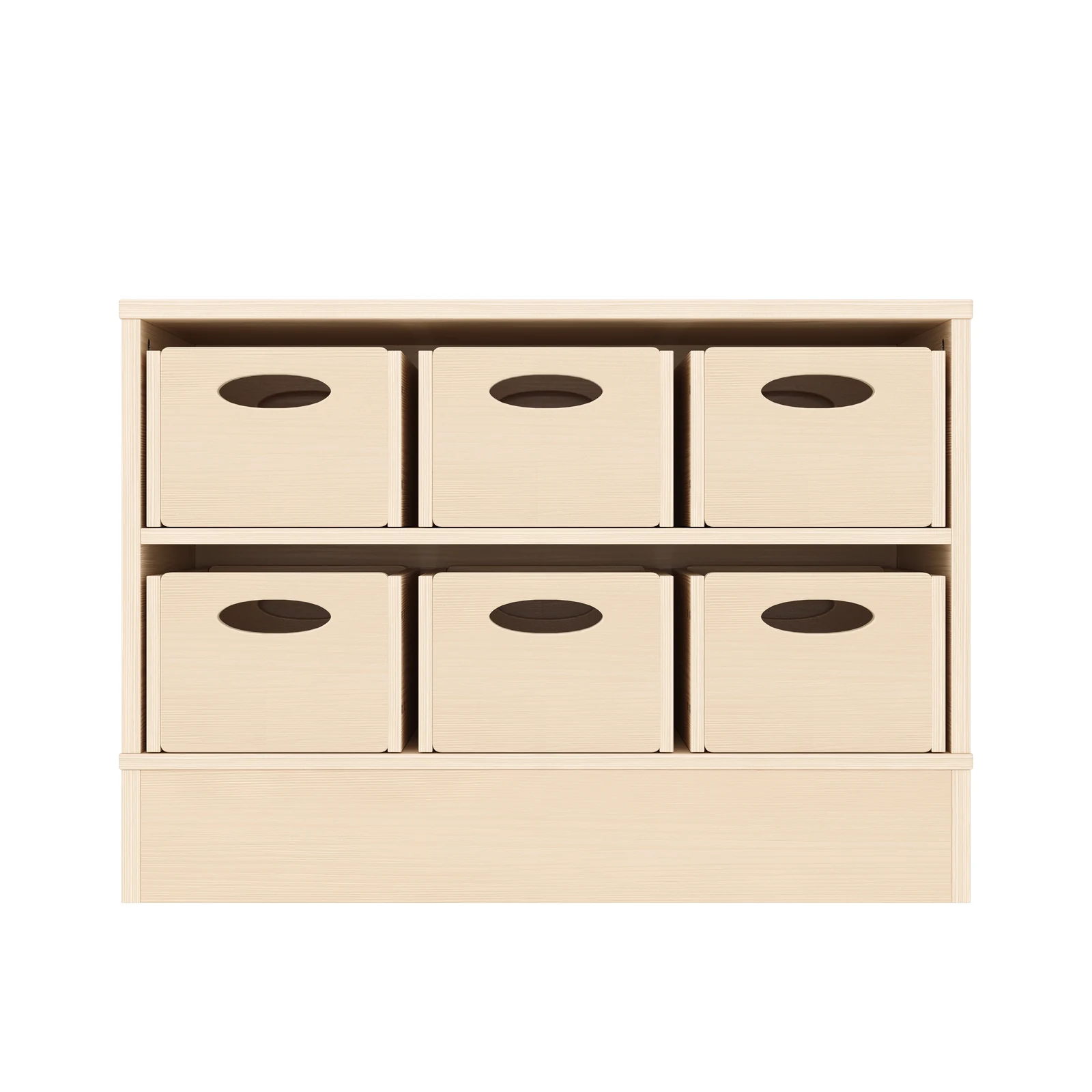 Armadio a Scaffali 44-80 con 6 Cassette per Materiali (con base in legno) – KB1-DG25202-30-S_03