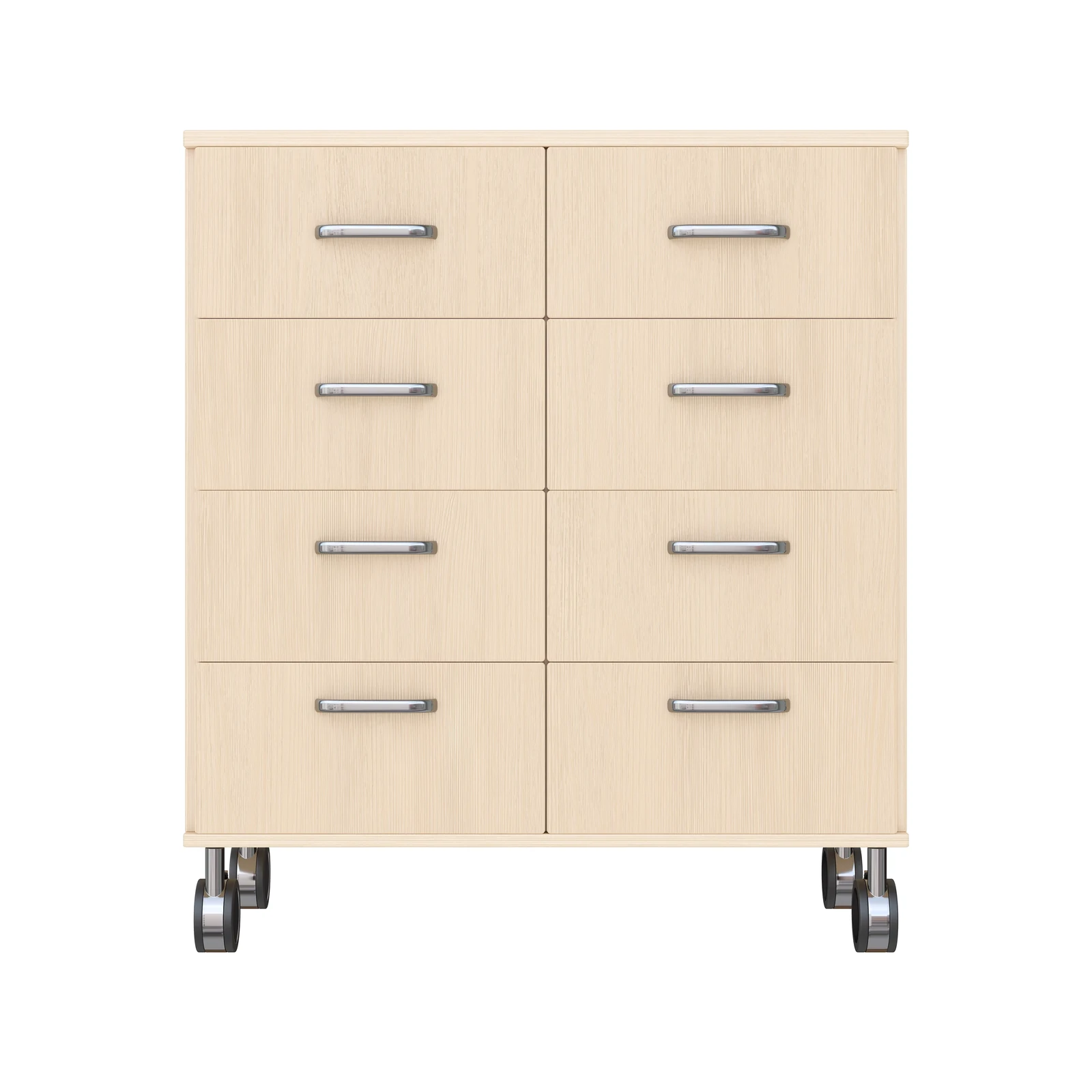 Armoire à Rayonnages 79-80, 8 Tiroirs (avec roulettes équipées de freins de stationnement) – KB1-DG25217-30-R_03