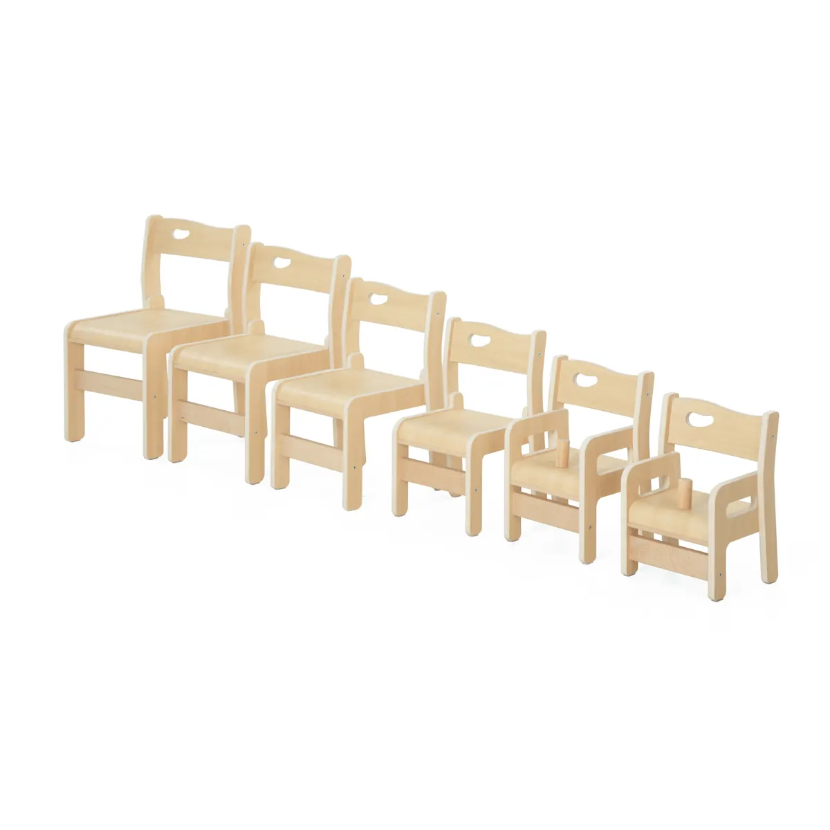 Silla Ole, altura del asiento 21 cm, con reposabrazos sin postes – KB5-AZ21-30_06