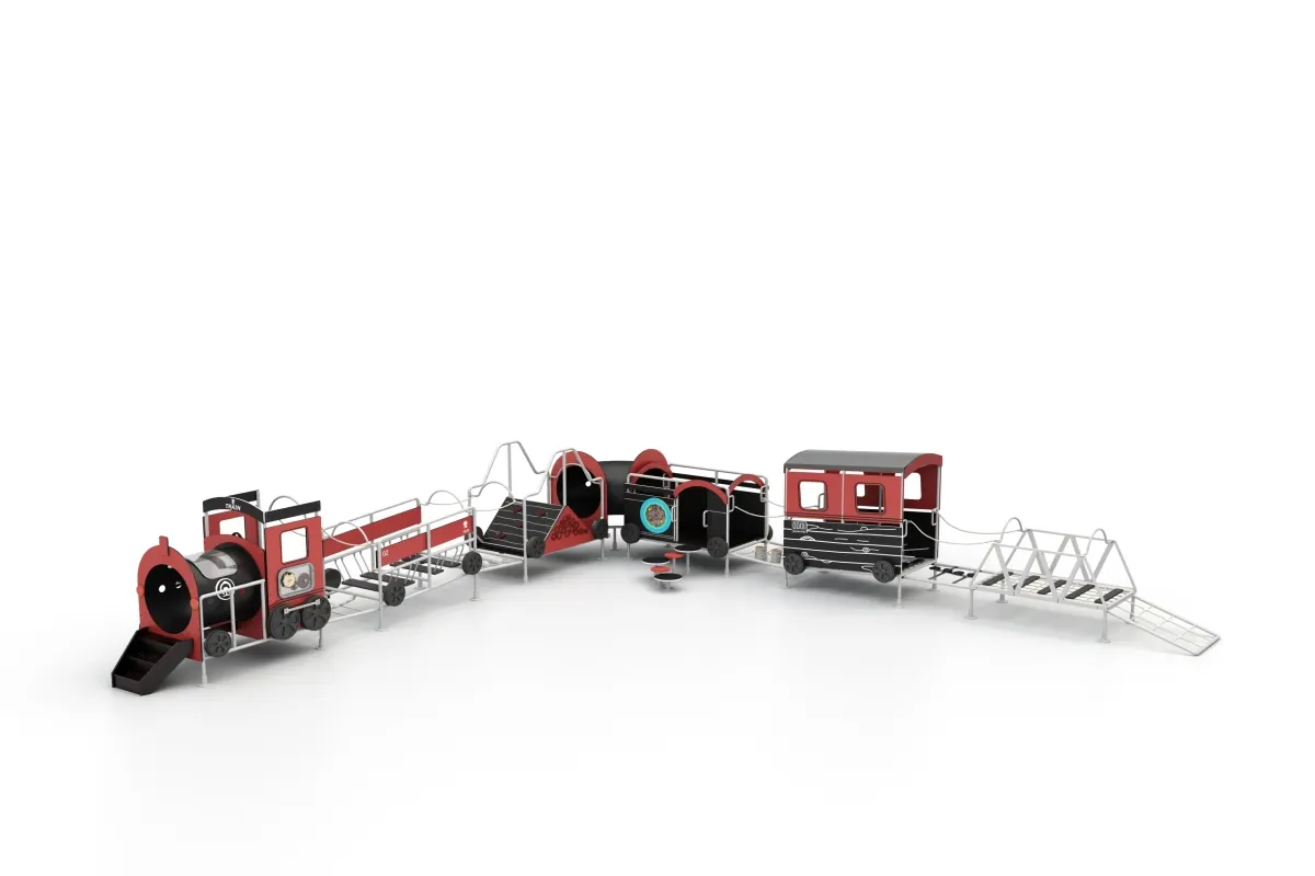 Trenino Rosso, 12 pezzi – con tunnel per gattonare – HW1-S1A353-10129_03