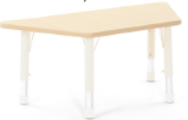 Tisch Owlaf, trapezförmig, 120 x 60 cm, höhenverstellbar, Tischoberfläche - HPL, Farbe Tischbeine: Beige – Screenshot 2026-02-11 103414