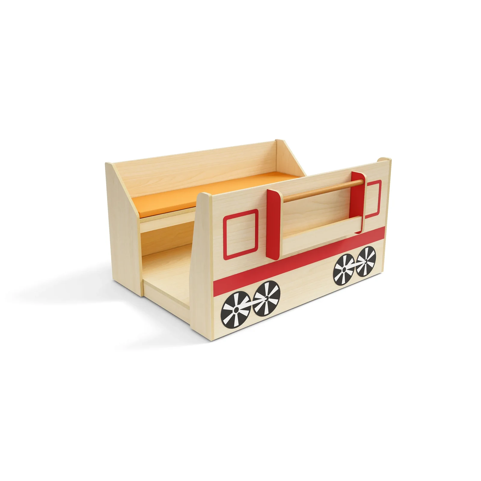 Spiel- und Bücherwaggon – Schwarz & Rot – KB1-DG045-3005-F_02_Rendering