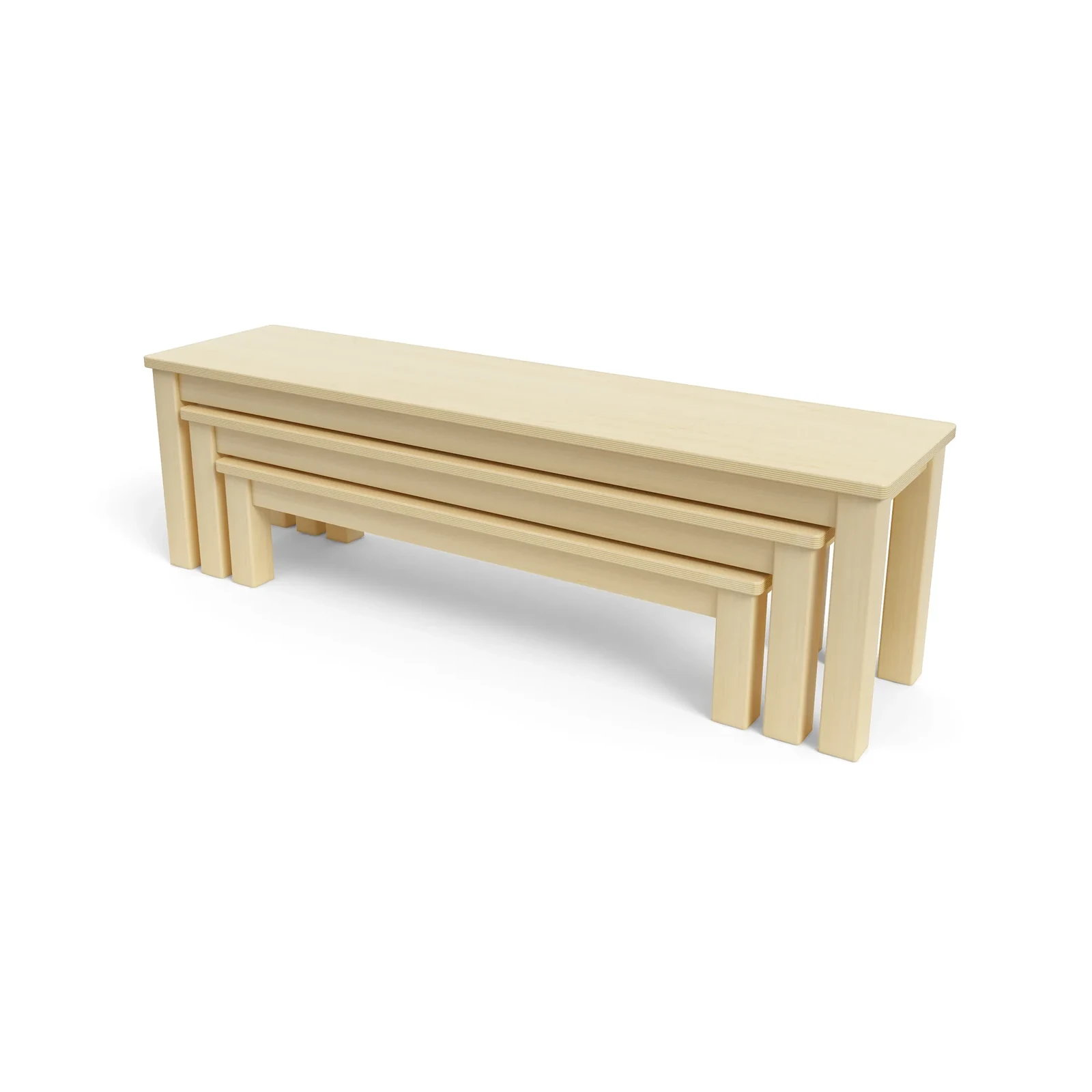 Indoor Sitzbank-Set – H23/31/39 cm – FSC – KB5-DG25001-F_02_Rendering