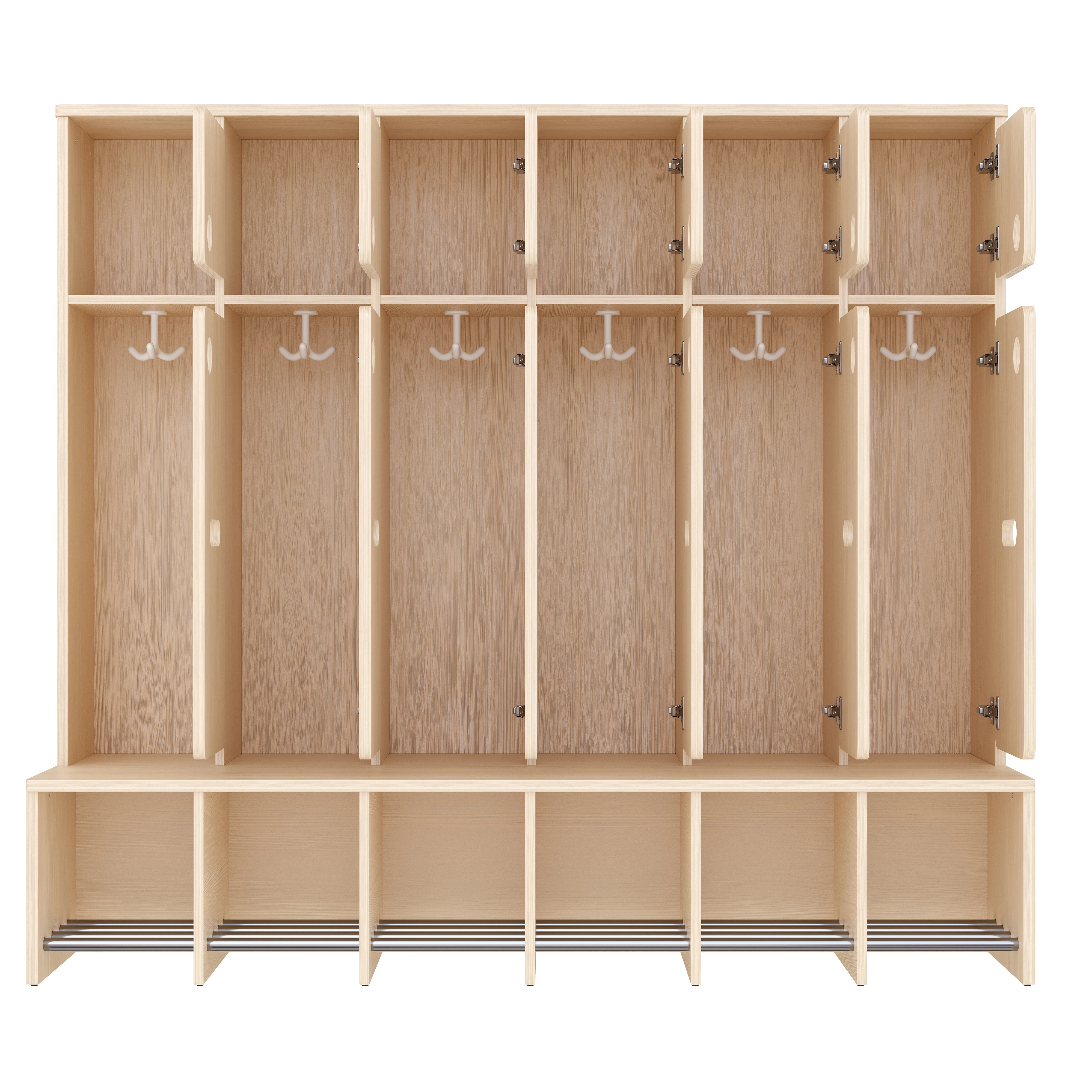 Komplett-Garderobe, 6 Plätze, Sitzhöhe: 31 cm – KB1-DG25178-V01-31_7913427
